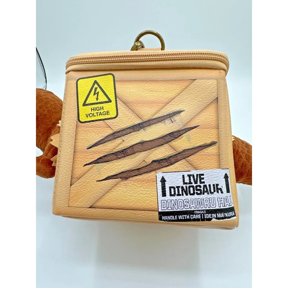 Jurassic Park‎ Dinosaur Crate Plush Zip Bag with T-Rex Head & Tail – Universal